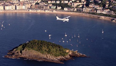 Euskadi from the air. The Basque coastline from the air